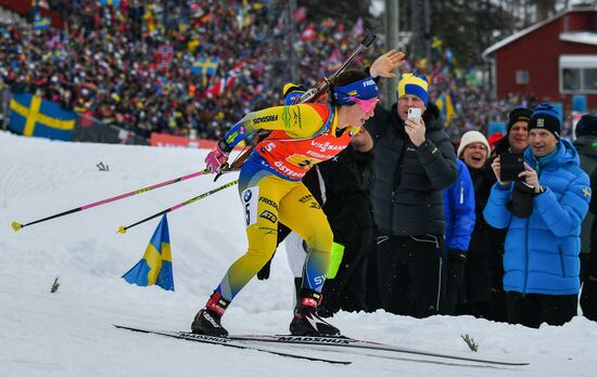 Sweden Biathlon Worlds Women Relay