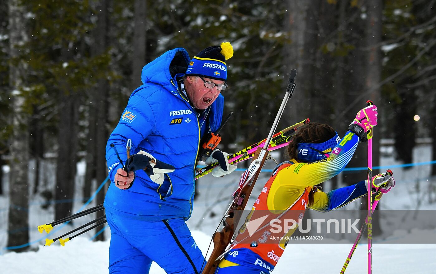 Sweden Biathlon Worlds Women Relay