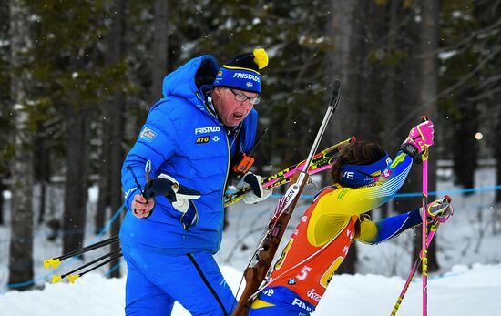 Sweden Biathlon Worlds Women Relay