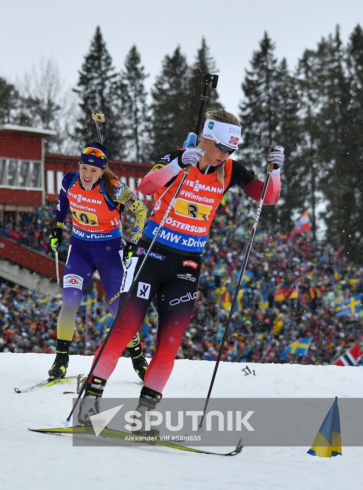 Sweden Biathlon Worlds Women Relay