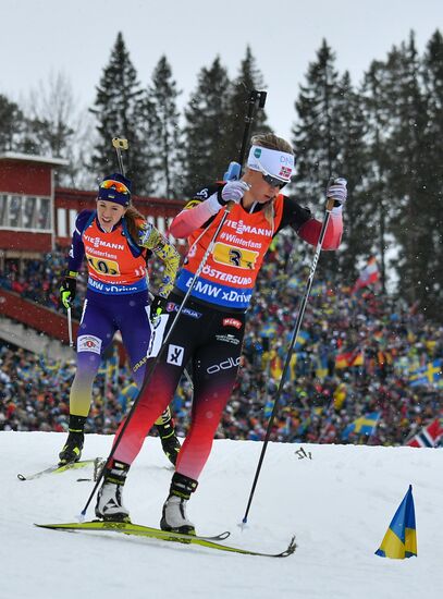 Sweden Biathlon Worlds Women Relay