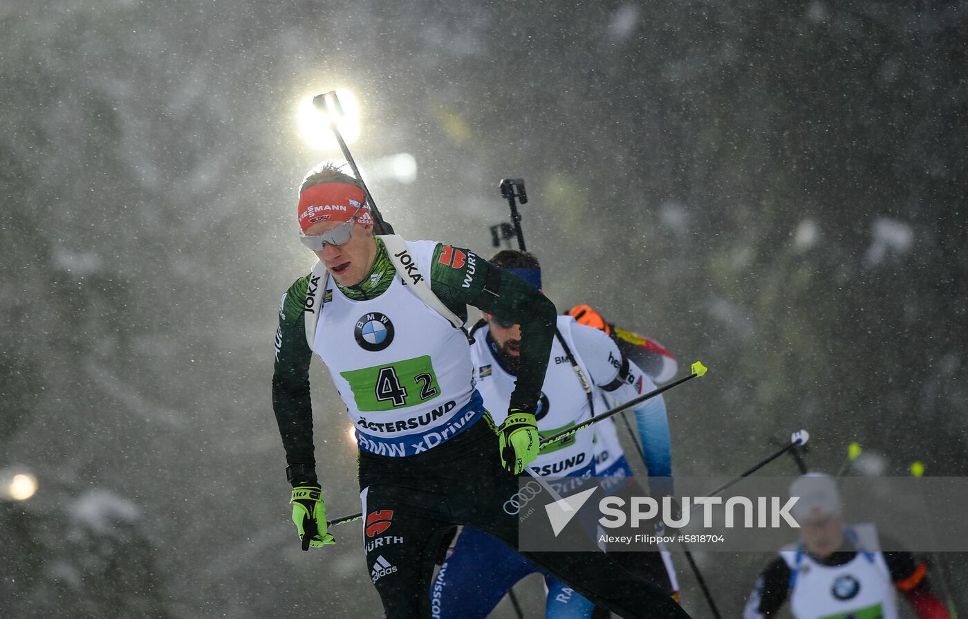 Sweden Biathlon Worlds Men Relay