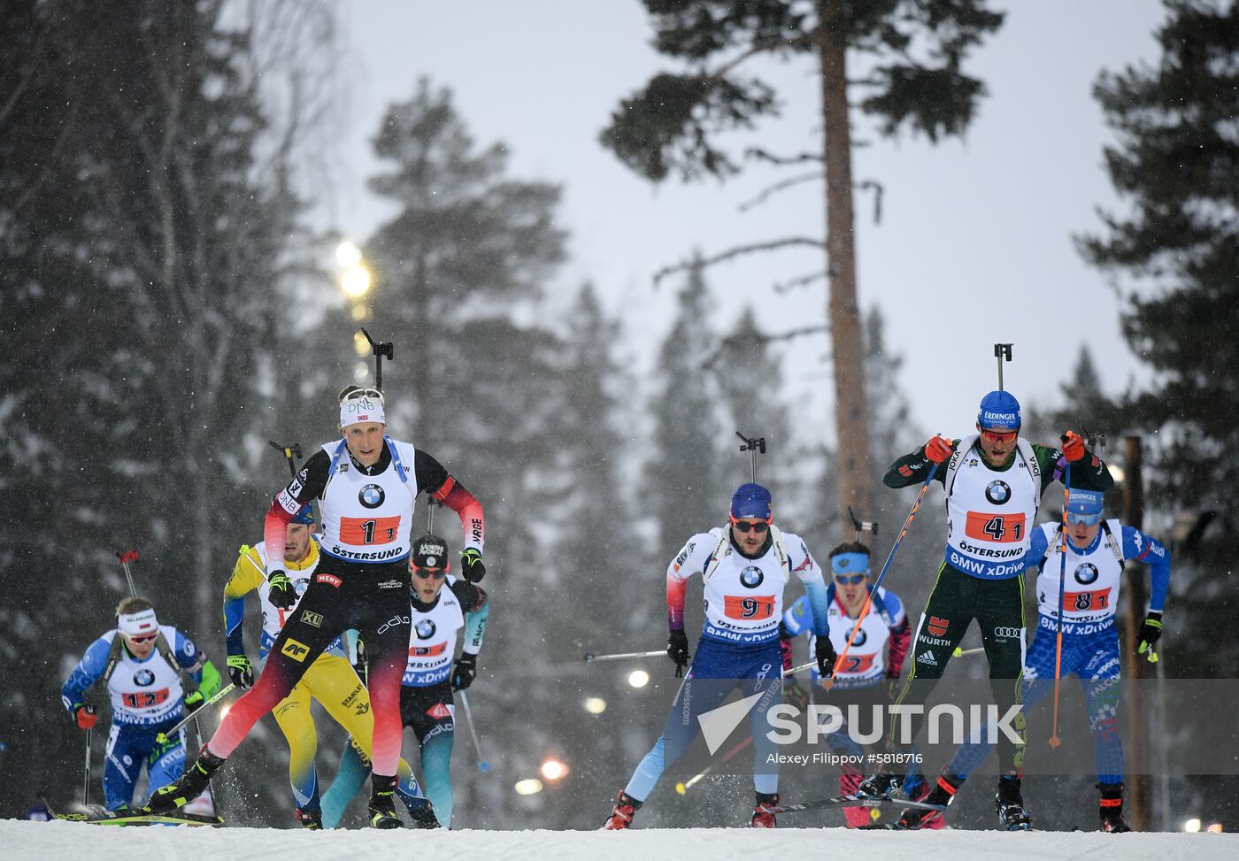 Sweden Biathlon Worlds Men Relay