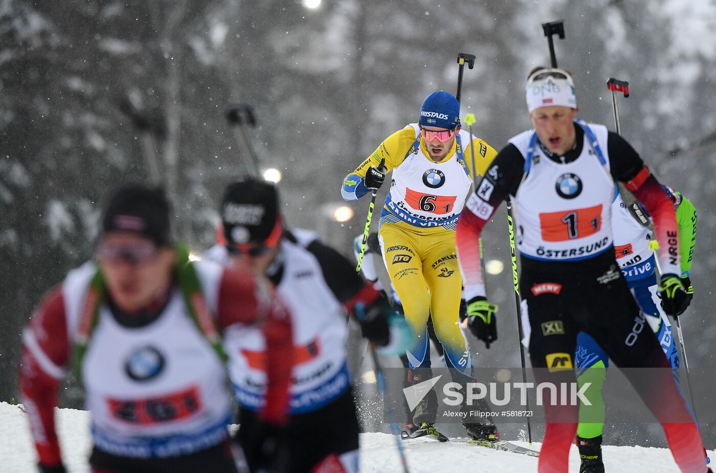 Sweden Biathlon Worlds Men Relay