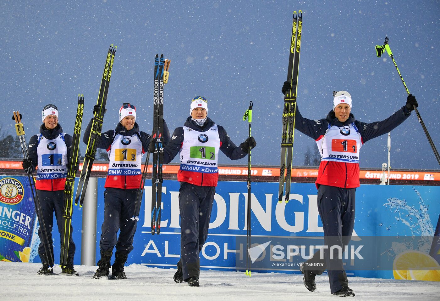 Sweden Biathlon Worlds Men Relay