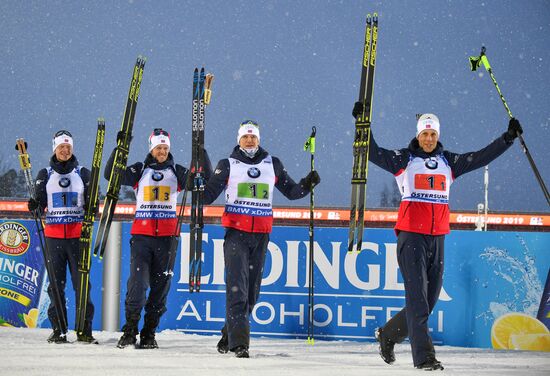 Sweden Biathlon Worlds Men Relay