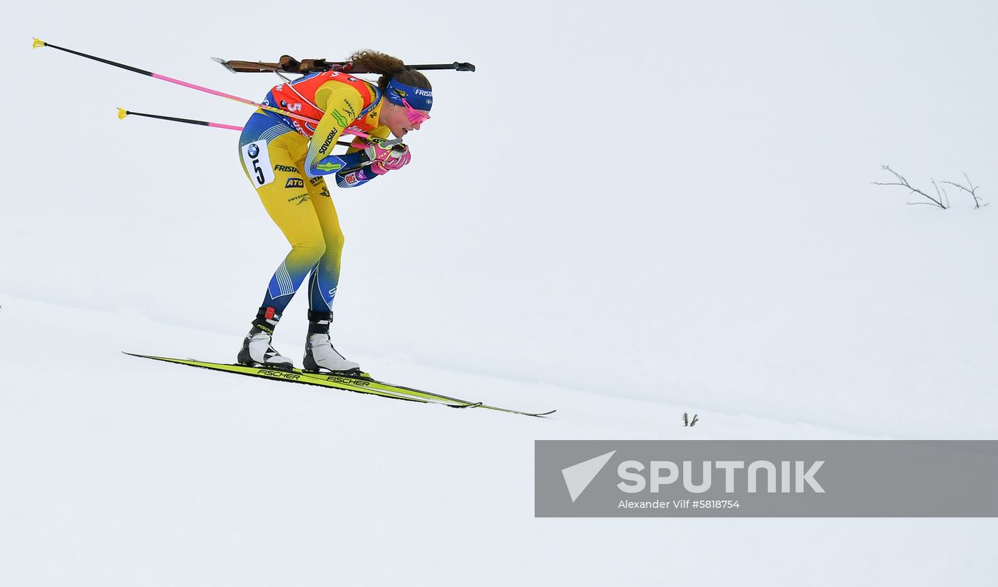 Sweden Biathlon Worlds Women Relay