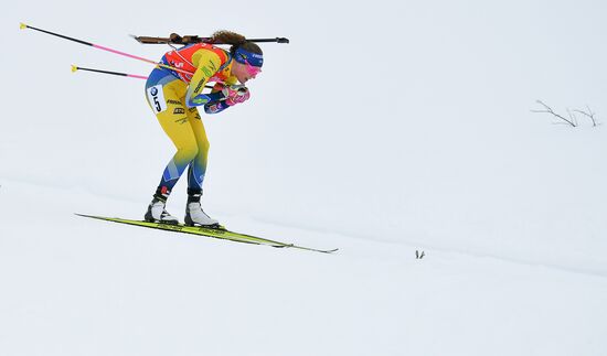 Sweden Biathlon Worlds Women Relay