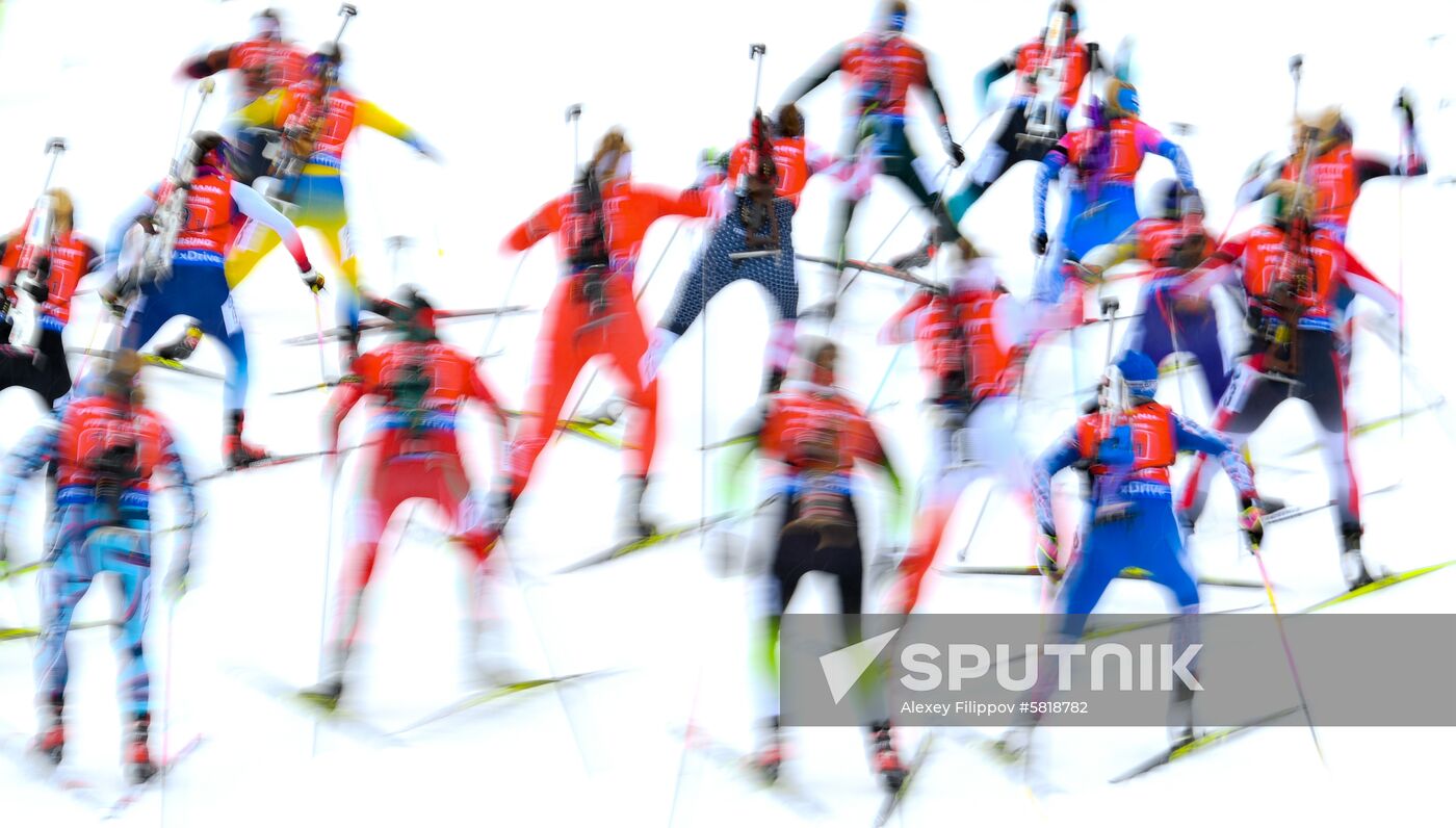 Sweden Biathlon Worlds Women Relay