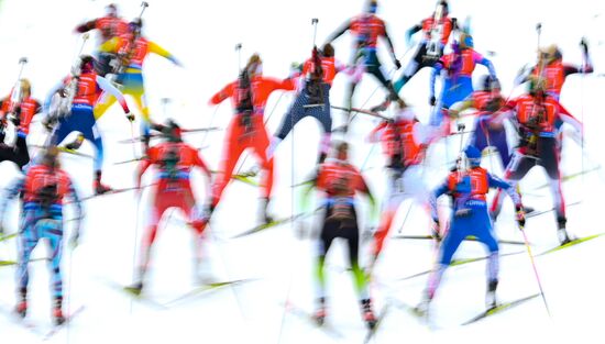 Sweden Biathlon Worlds Women Relay