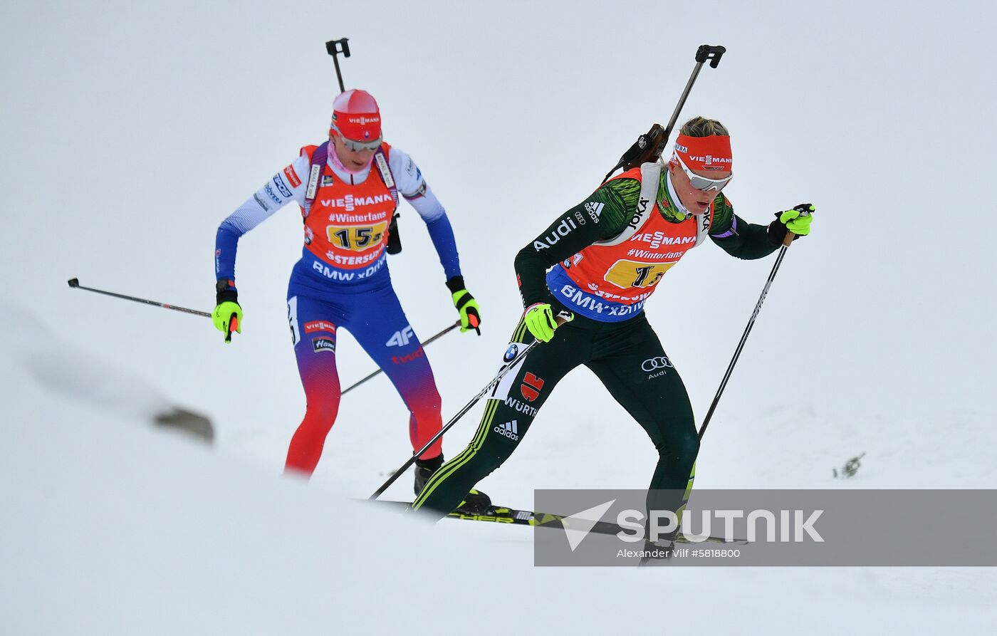Sweden Biathlon Worlds Women Relay