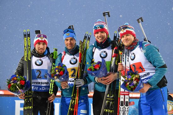 Sweden Biathlon Worlds Men Relay