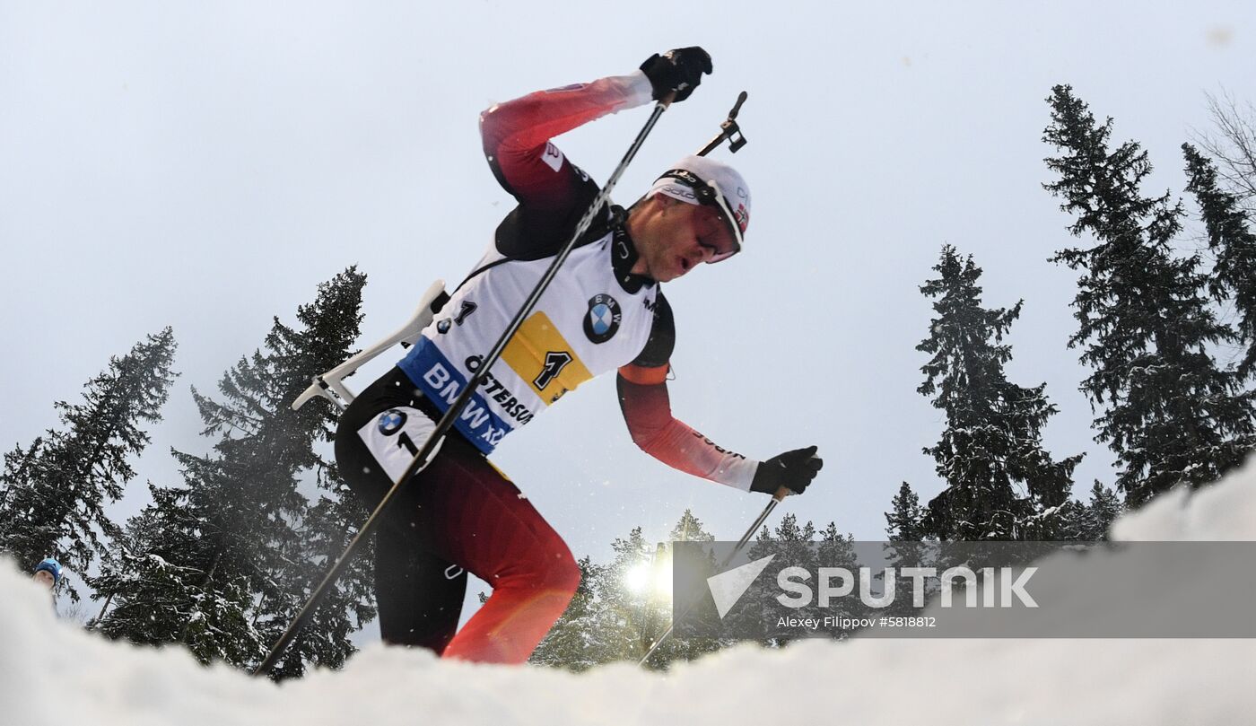 Sweden Biathlon Worlds Men Relay