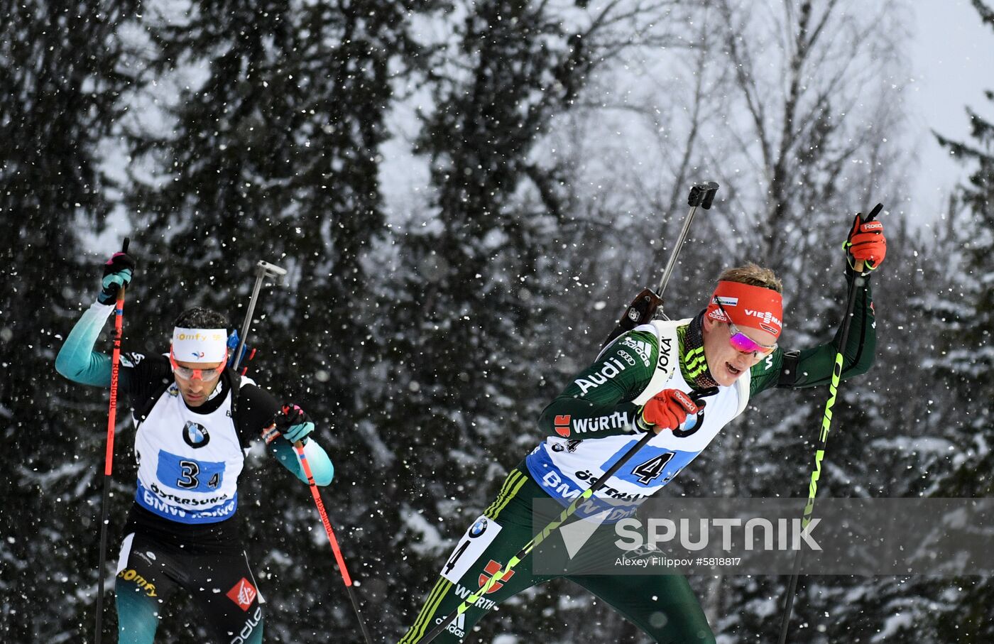 Sweden Biathlon Worlds Men Relay