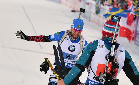 Sweden Biathlon Worlds Men Relay