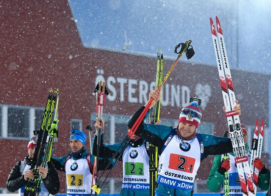 Sweden Biathlon Worlds Men Relay