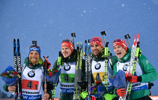 Sweden Biathlon Worlds Men Relay
