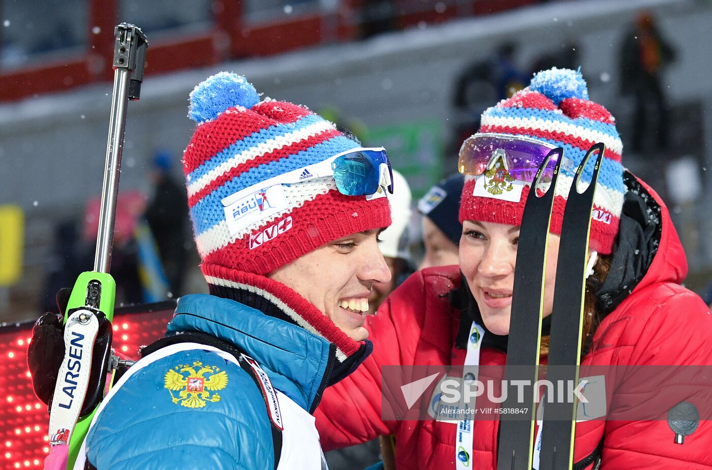 Sweden Biathlon Worlds Men Relay