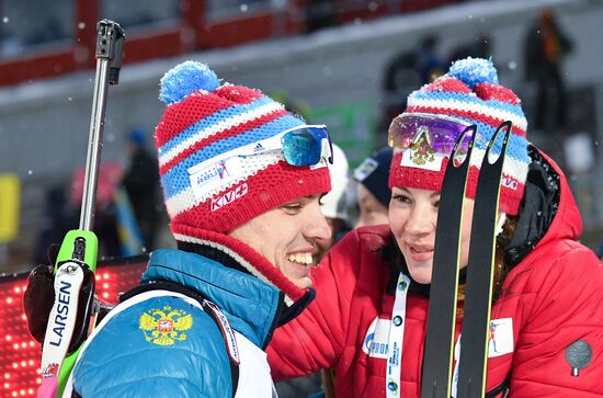 Sweden Biathlon Worlds Men Relay