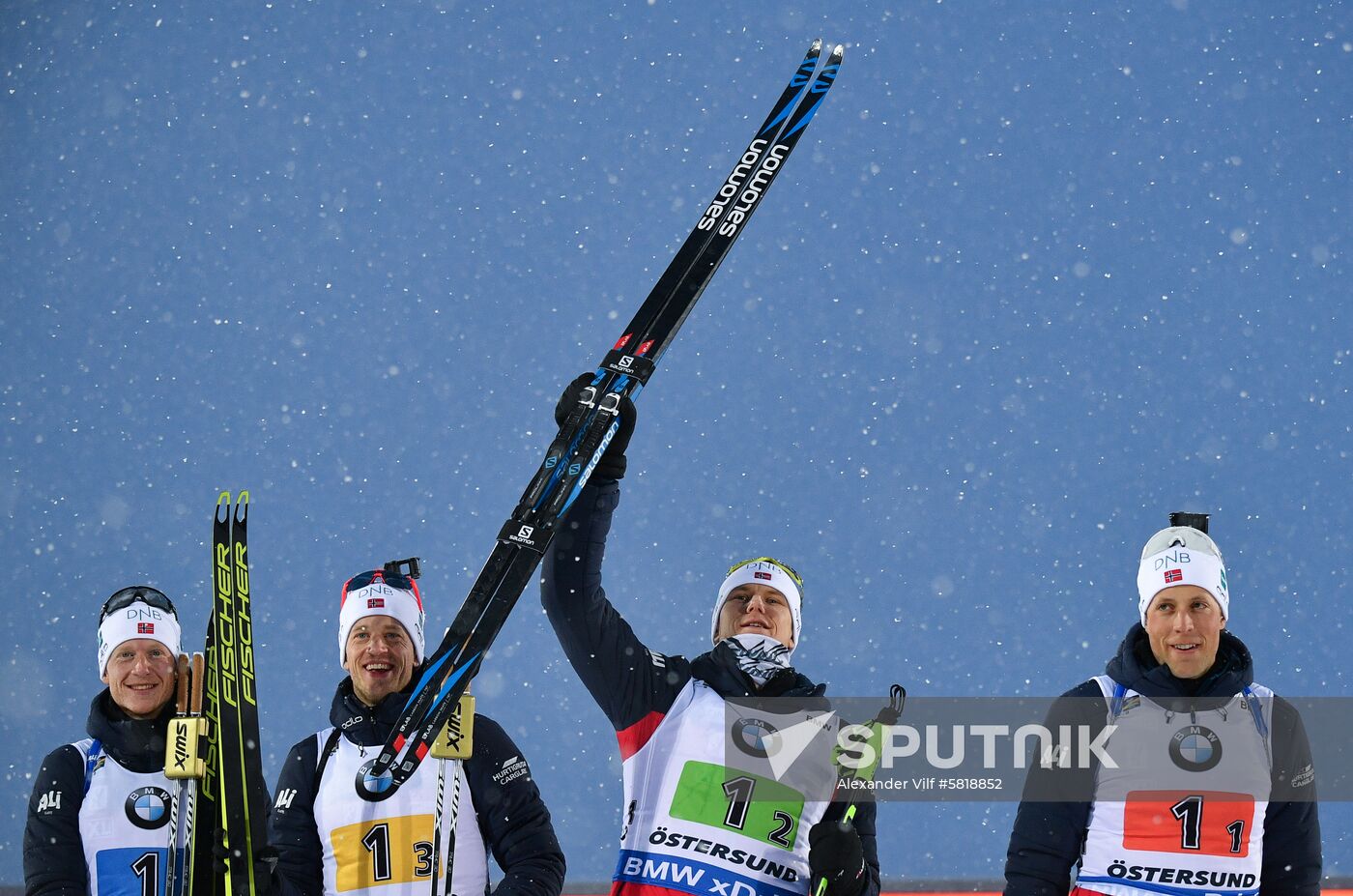 Sweden Biathlon Worlds Men Relay