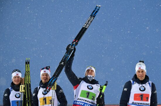 Sweden Biathlon Worlds Men Relay
