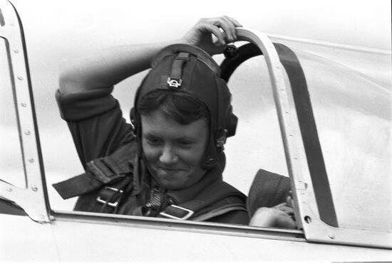 Pilot athlete Svetlana Savitskaya