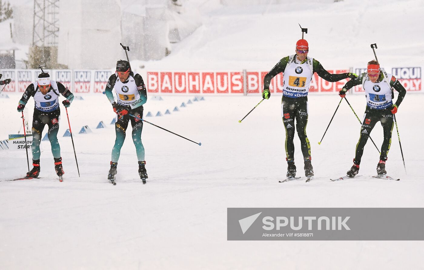 Sweden Biathlon Worlds Men Relay