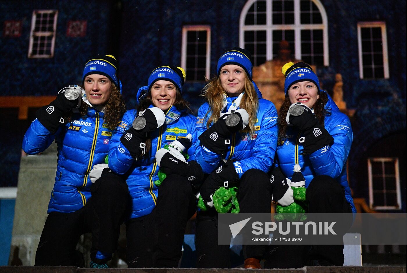 Sweden Biathlon Worlds Relay Medals