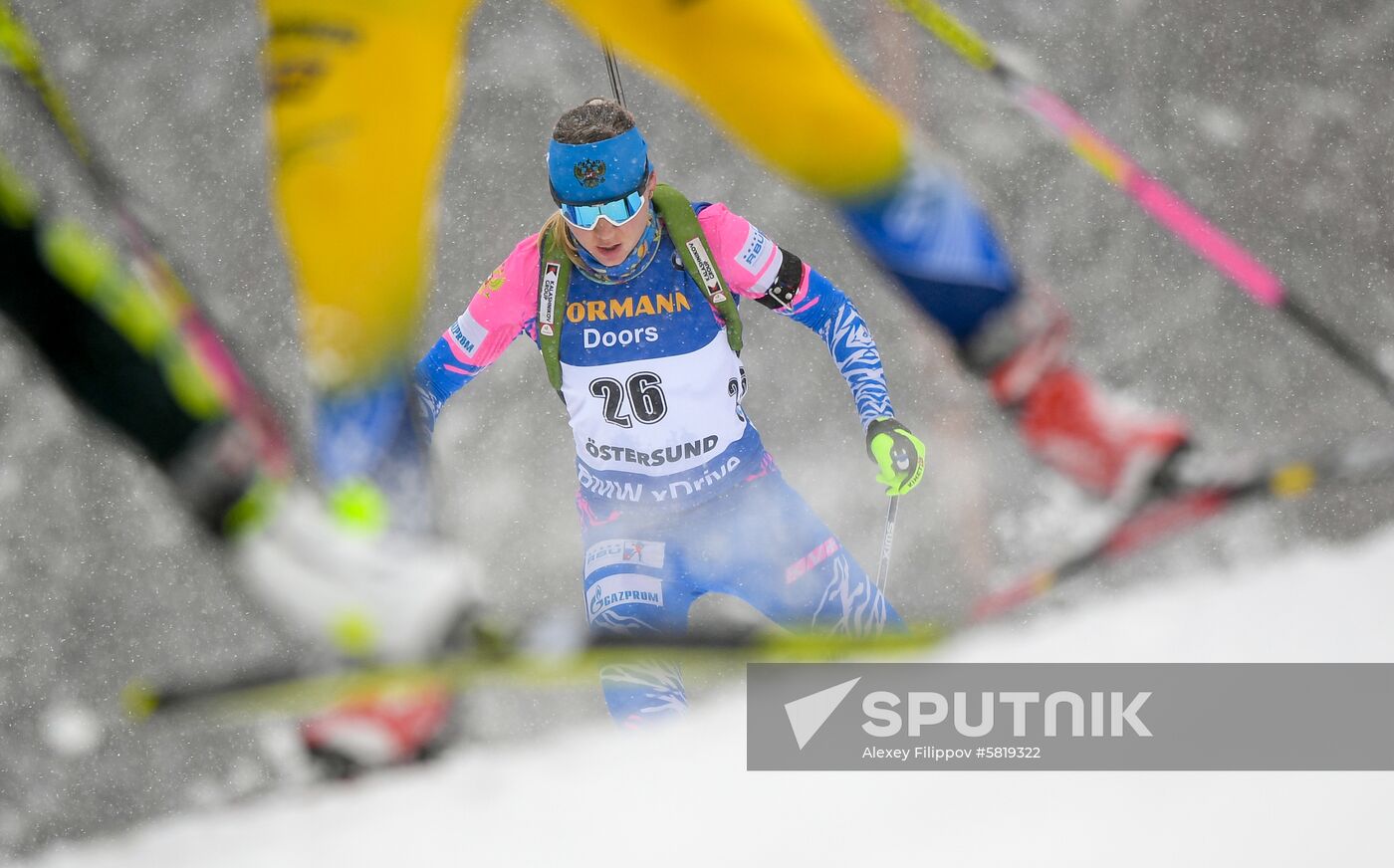 Sweden Biathlon Worlds Women Mass Start