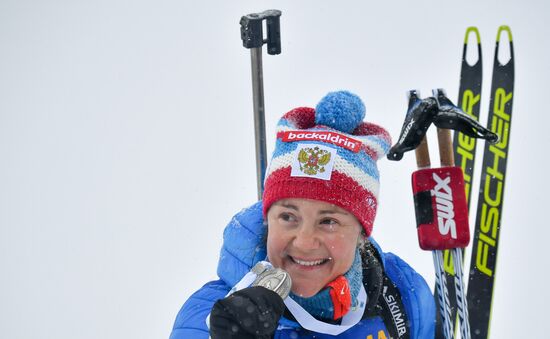 Sweden Biathlon Worlds Women Mass Start