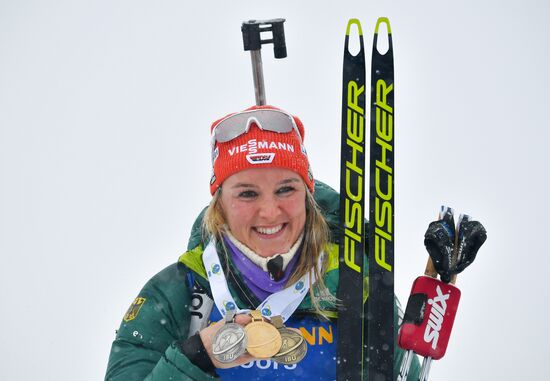 Sweden Biathlon Worlds Women Mass Start