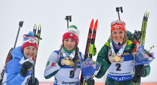 Sweden Biathlon Worlds Women Mass Start