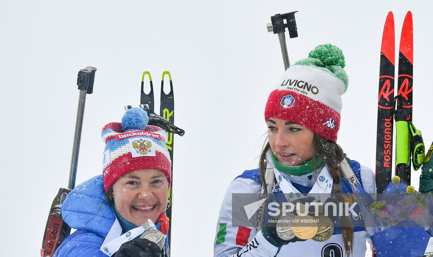 Sweden Biathlon Worlds Women Mass Start