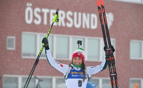 Sweden Biathlon Worlds Women Mass Start