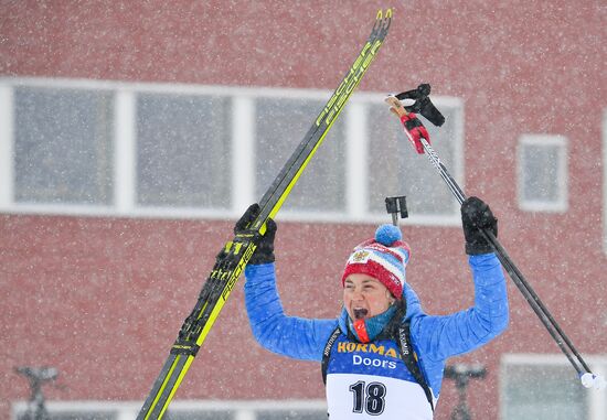 Sweden Biathlon Worlds Women Mass Start