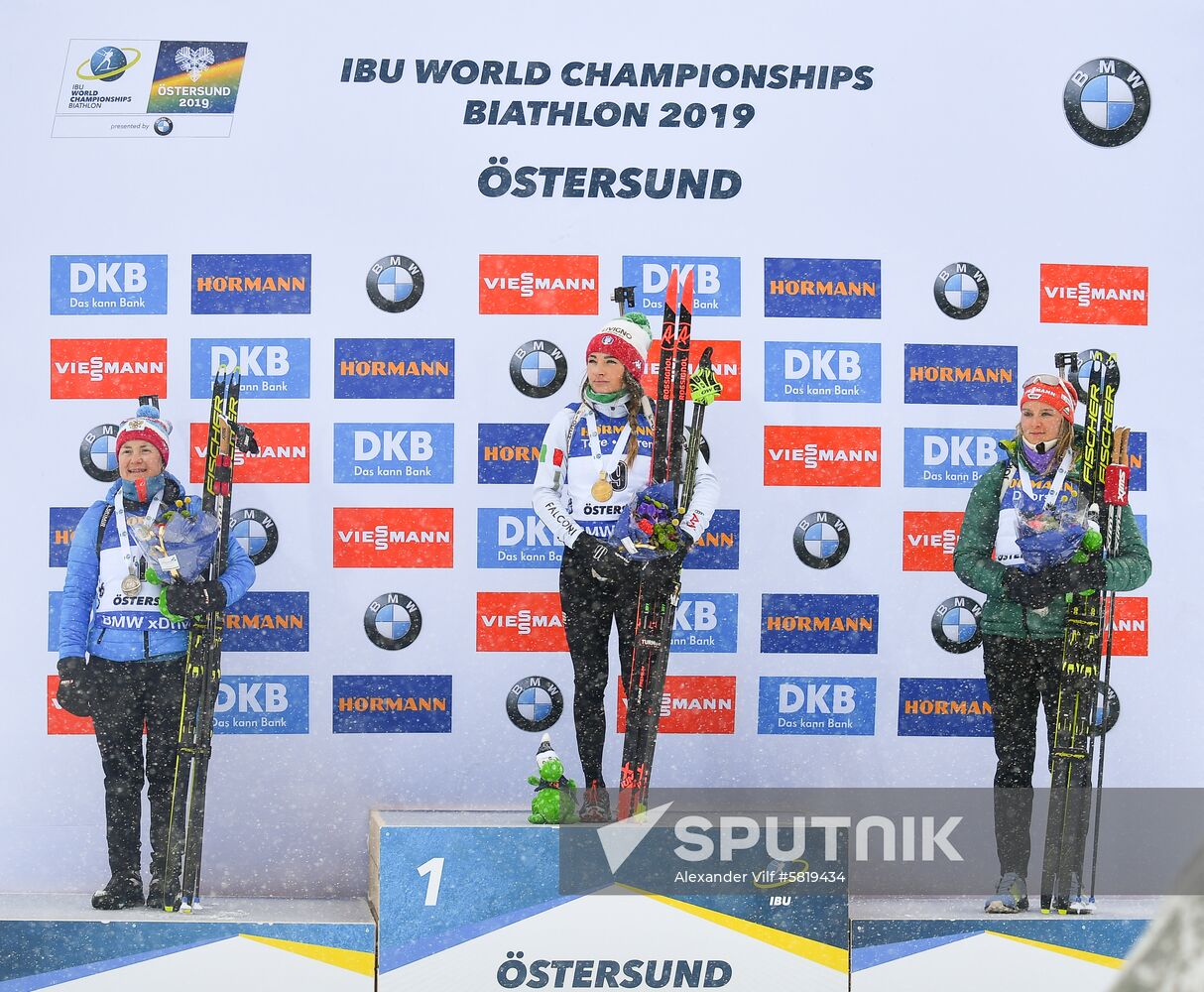 Sweden Biathlon Worlds Women Mass Start