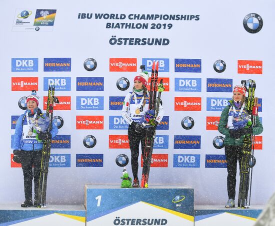 Sweden Biathlon Worlds Women Mass Start