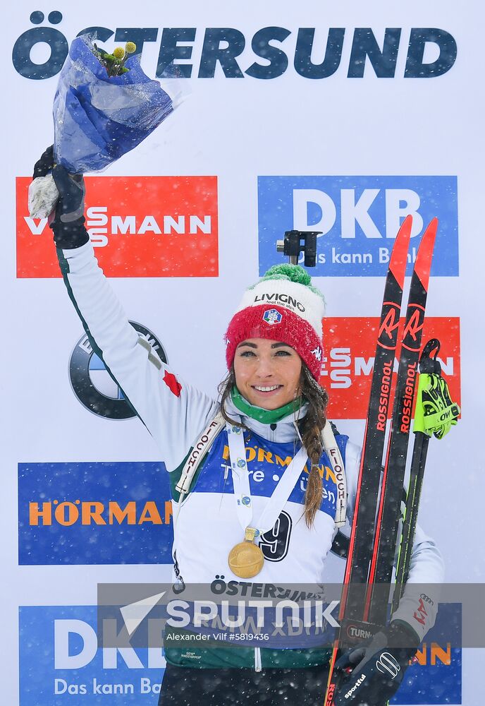 Sweden Biathlon Worlds Women Mass Start