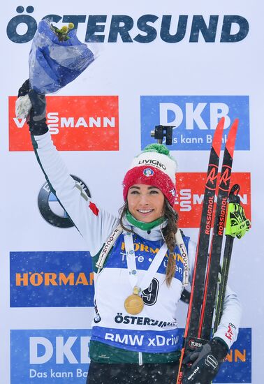 Sweden Biathlon Worlds Women Mass Start