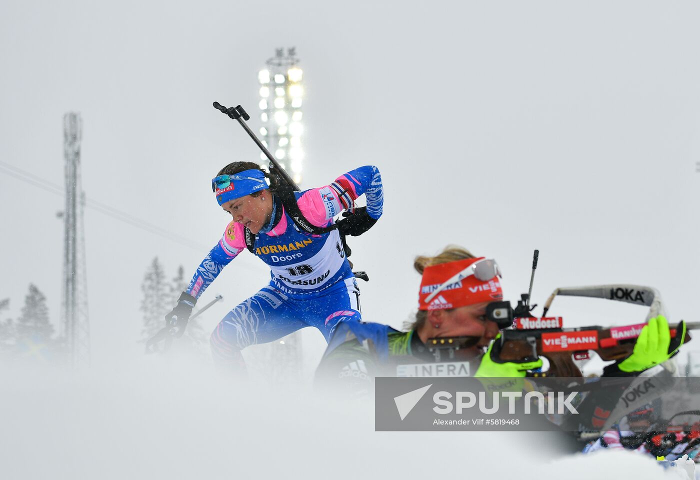 Sweden Biathlon Worlds Women Mass Start