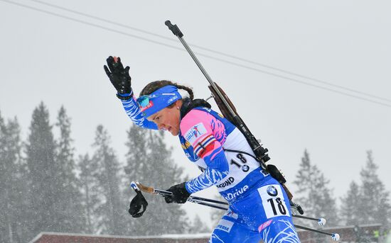 Sweden Biathlon Worlds Women Mass Start