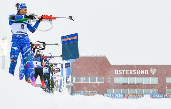 Sweden Biathlon Worlds Women Mass Start