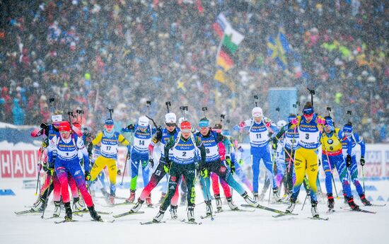 Sweden Biathlon Worlds Women Mass Start