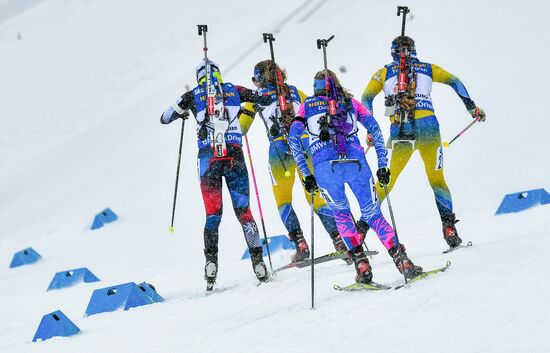 Sweden Biathlon Worlds Women Mass Start