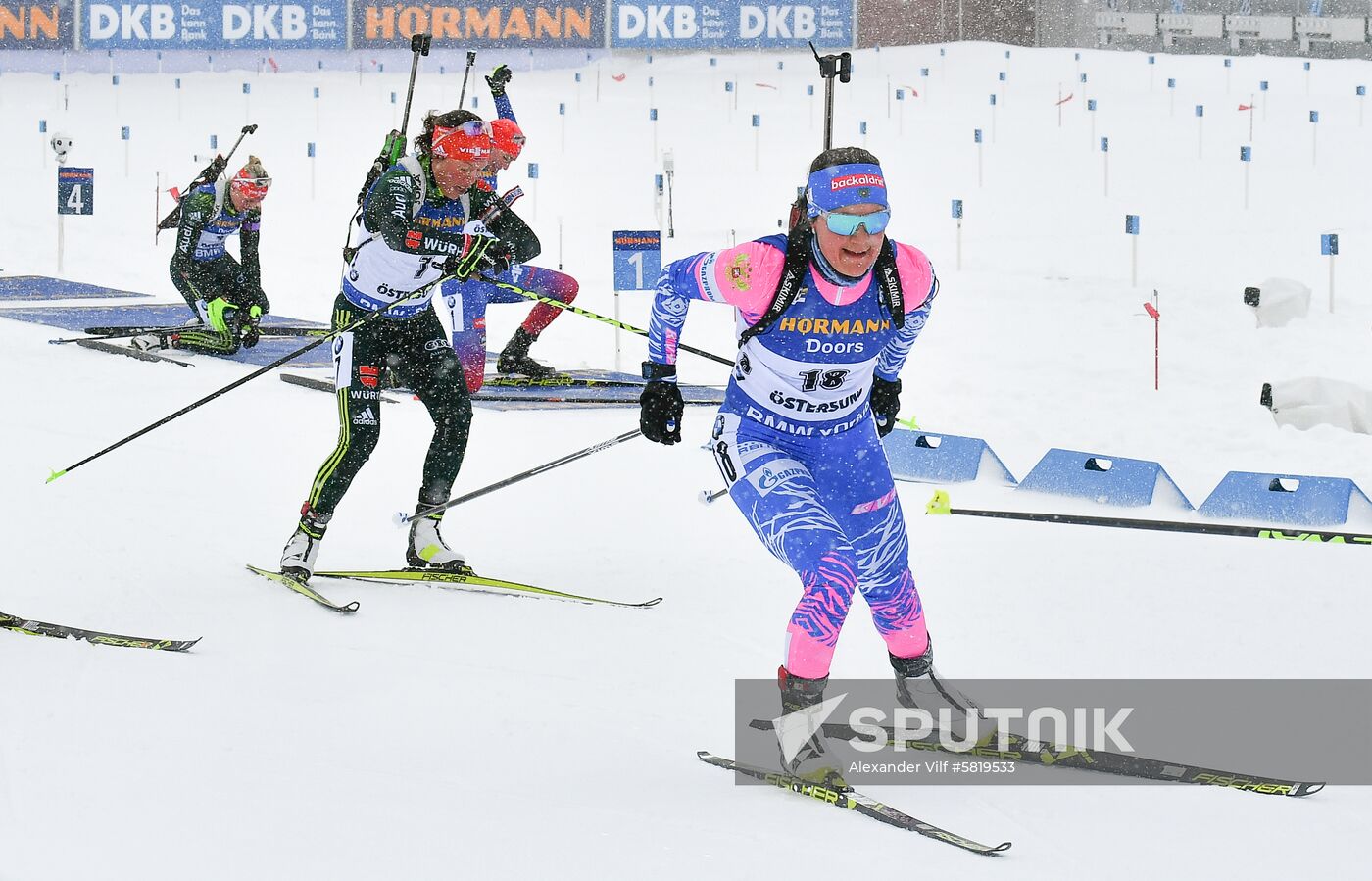 Sweden Biathlon Worlds Women Mass Start