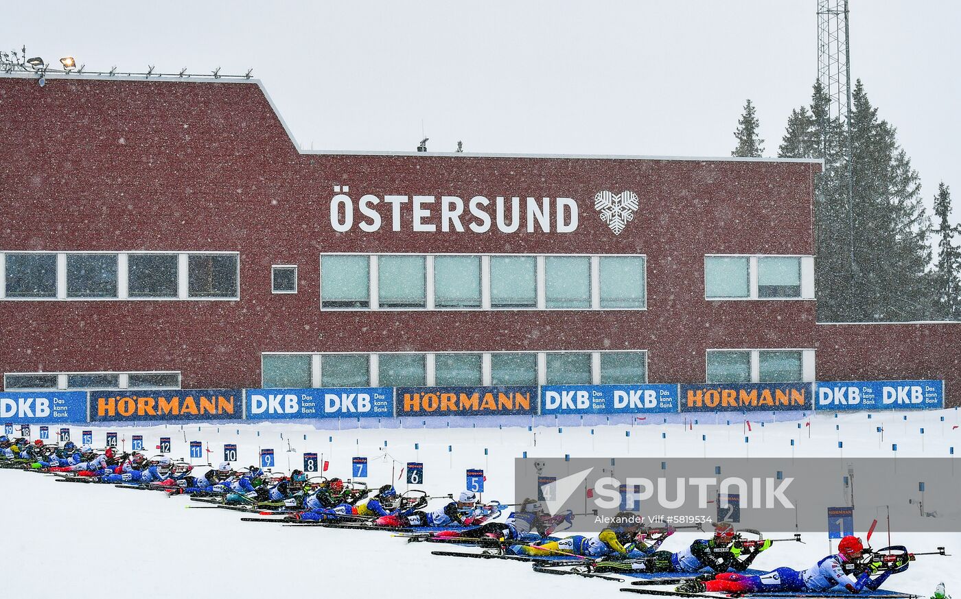 Sweden Biathlon Worlds Women Mass Start