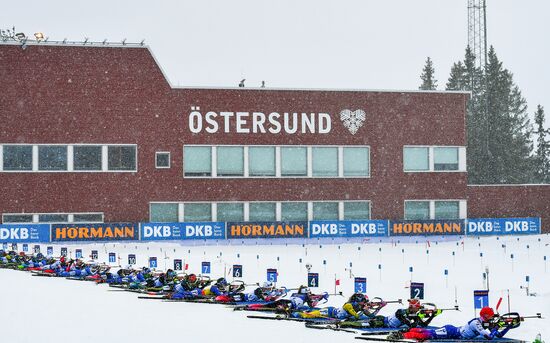 Sweden Biathlon Worlds Women Mass Start