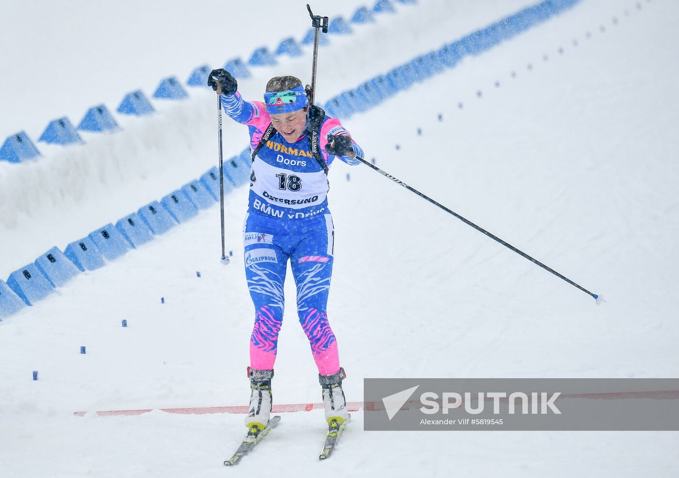 Sweden Biathlon Worlds Women Mass Start