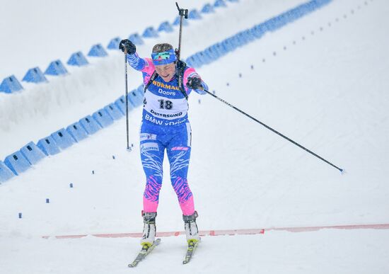 Sweden Biathlon Worlds Women Mass Start