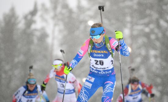 Sweden Biathlon Worlds Women Mass Start